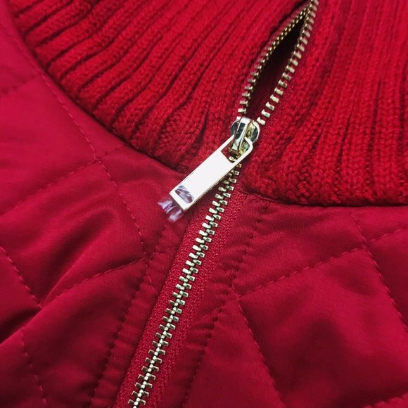 Rafaella Weekend Qulited Knitted Zip Up Jacket - Picture 8 of 9